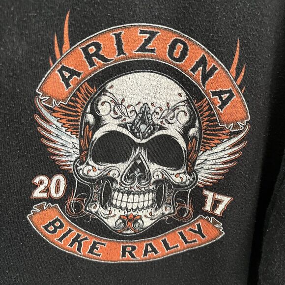 Arizona Bike rally shirt Men’s Size Large 2017 Skeleton Skull Motorcycle - Picture 2 of 8